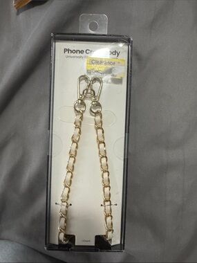 Gold Phone Chain Strap - Universal Phone Accessory